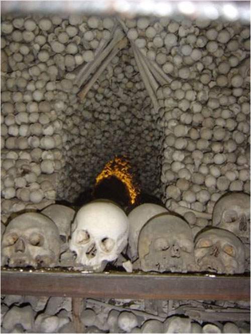 Shangrala's Chapel With Human Bone Art