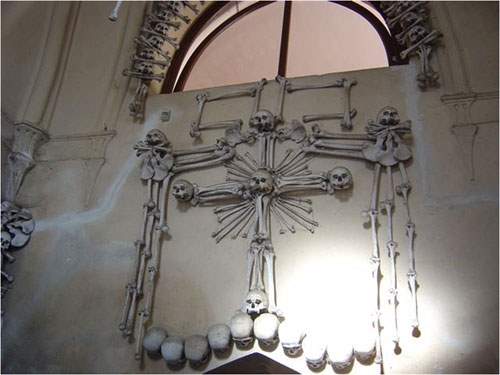 Shangrala's Chapel With Human Bone Art