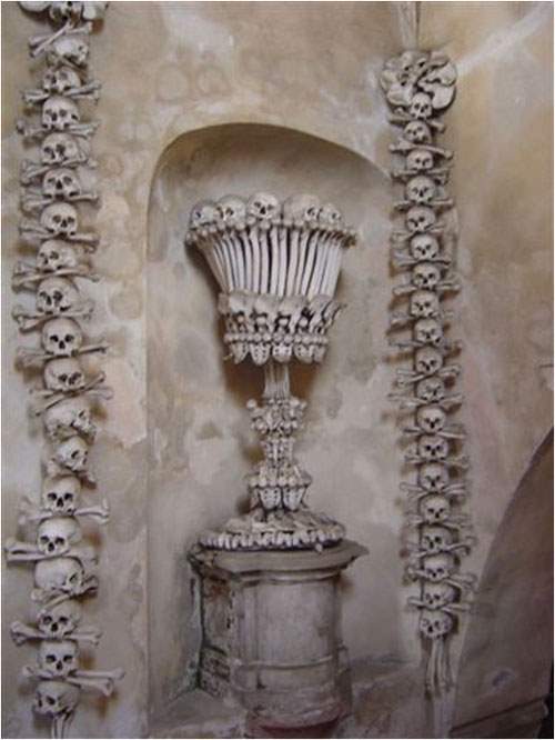 ShangralaFamilyFun.com - Shangrala's Chapel With Human Bone Art!