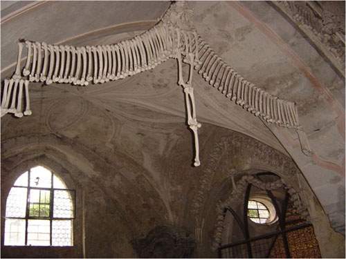 Shangrala's Chapel With Human Bone Art