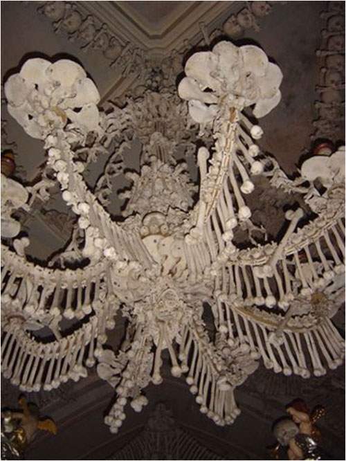 Shangrala's Chapel With Human Bone Art