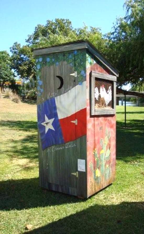 Shangrala's Texas Outhouse Art