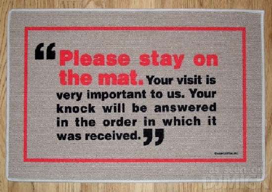 Shangrala's Doormat Humor!