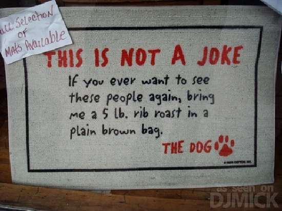 Shangrala's Doormat Humor!