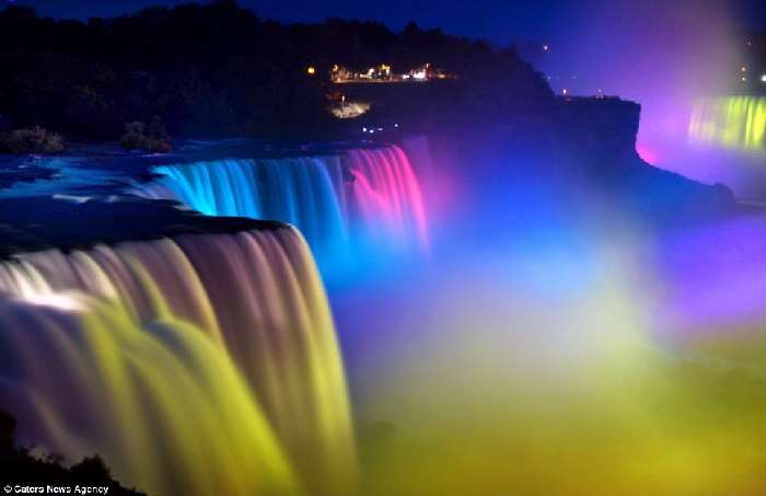 Shangrala's Niagara Falls In Neon