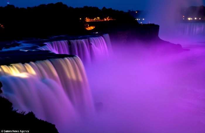 Shangrala's Niagara Falls In Neon