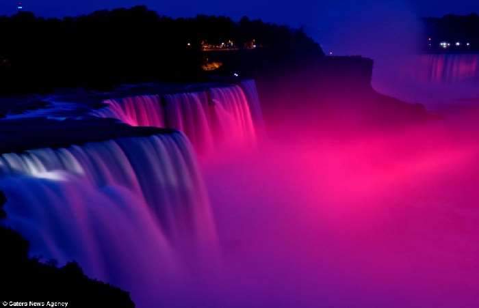 Shangrala's Niagara Falls In Neon