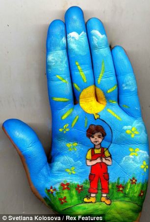 Shangrala's Palm Painting Art