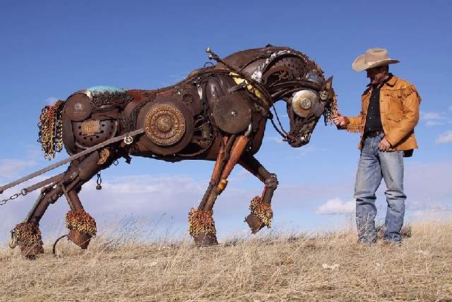 Shangrala's Western Scrap Metal Art