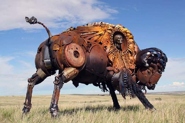 Shangrala's Western Scrap Metal Art