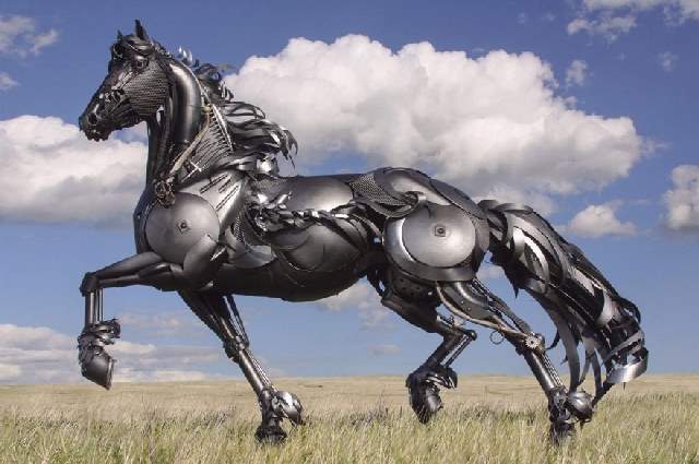 Shangrala's Western Scrap Metal Art