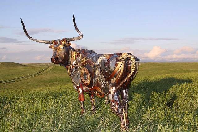 Shangrala's Western Scrap Metal Art