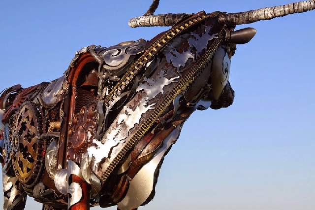 Shangrala's Western Scrap Metal Art