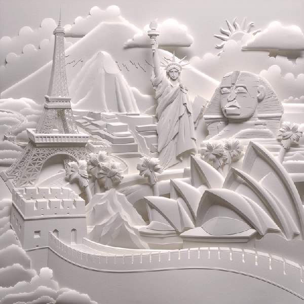 Shangrala's Jeff Nishinaka's Paper Sculptures