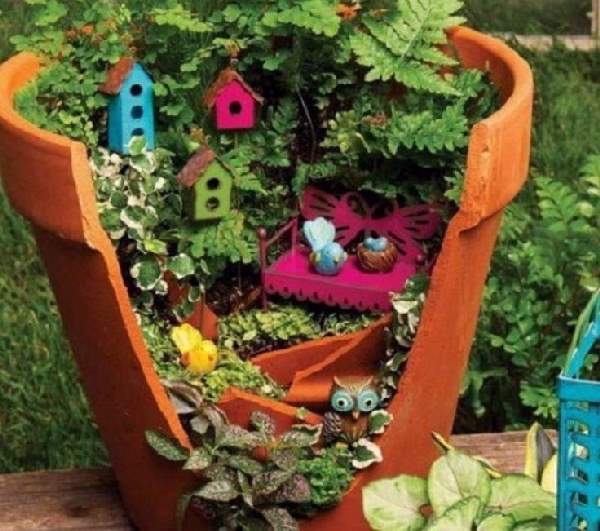 Shangrala's Fairy Garden Pot Art