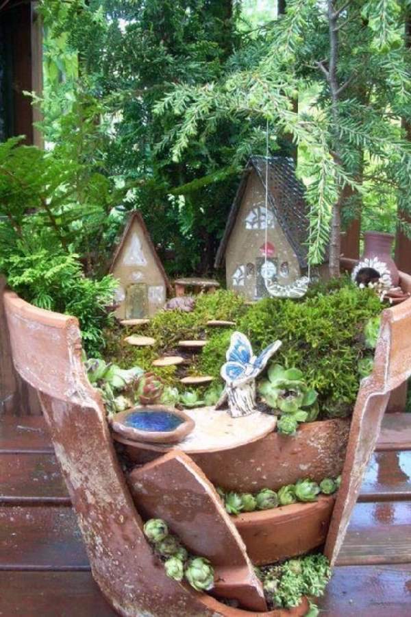 Shangrala's Fairy Garden Pot Art