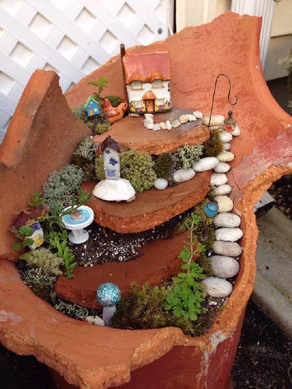 Shangrala's Fairy Garden Pot Art 2