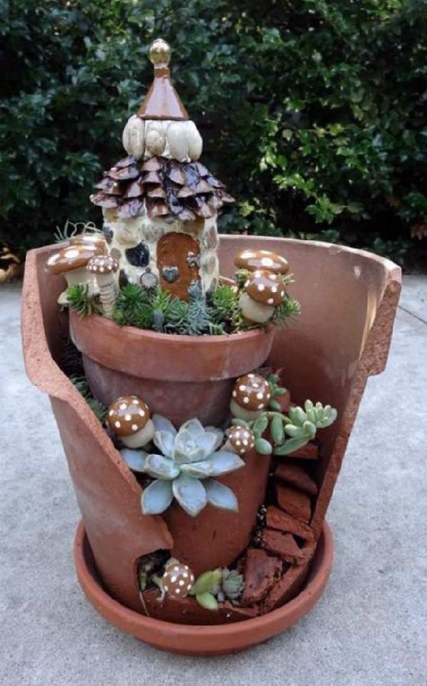 Shangrala's Fairy Garden Pot Art