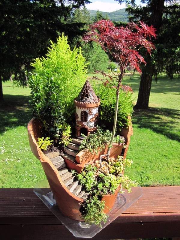 Shangrala's Fairy Garden Pot Art