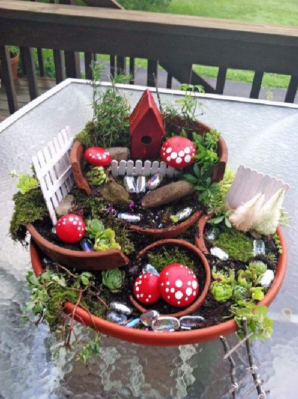 Shangrala's Fairy Garden Pot Art