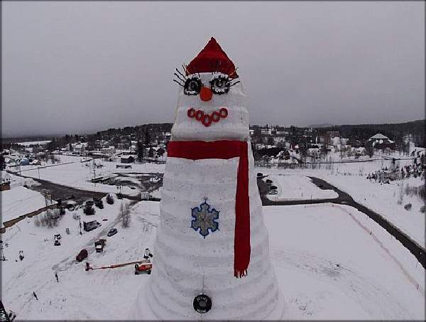 Shangrala's World's Tallest SnowWoman