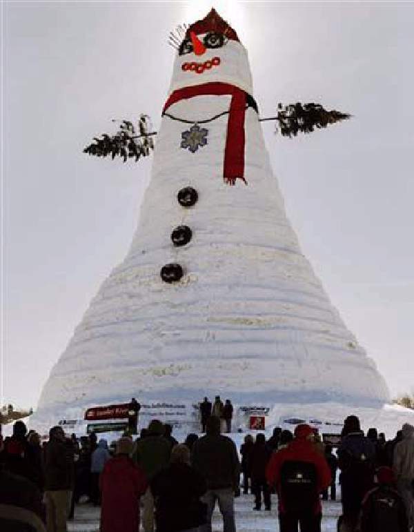 Shangrala's World's Tallest SnowWoman