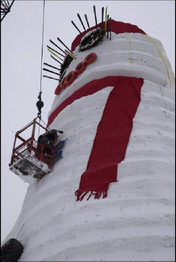 Shangrala's World's Tallest SnowWoman