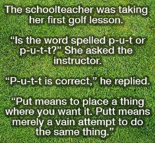 Humor With Golf