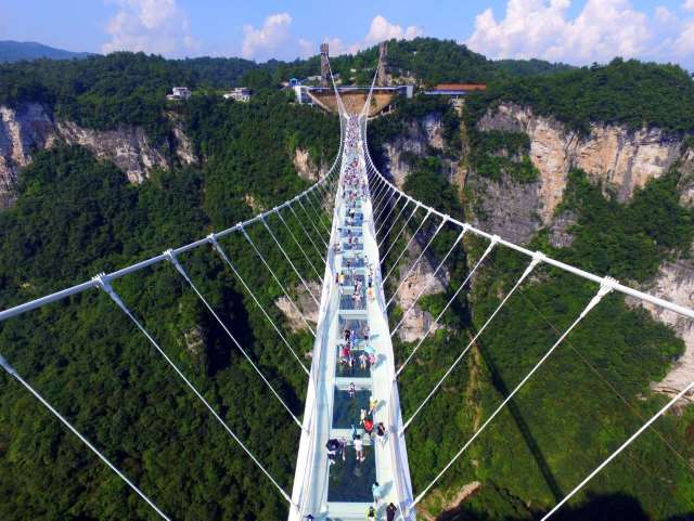 Shangrala's World's Longest Glass Bridge