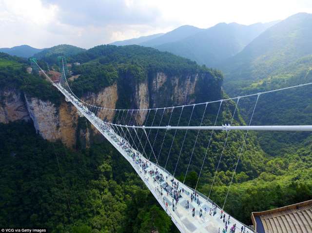 Shangrala's World's Longest Glass Bridge