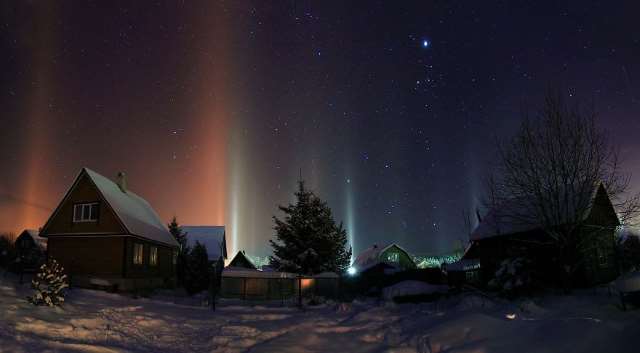 Shangrala's Amazing Light Pillars