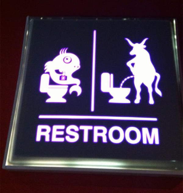 Shangrala's Creative Bathroom Signs