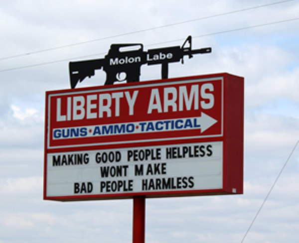 Shangrala's Funny Liberty Arms Signs