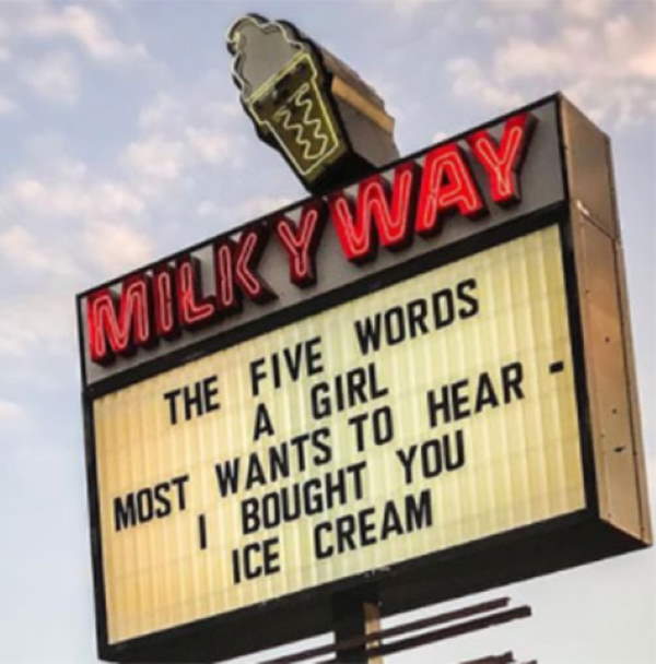 Shangrala's Funny Ice Cream Signs